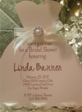 Bridal Shower Dress Invitations